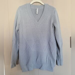 Athleta Soft Blue Knit Sweater